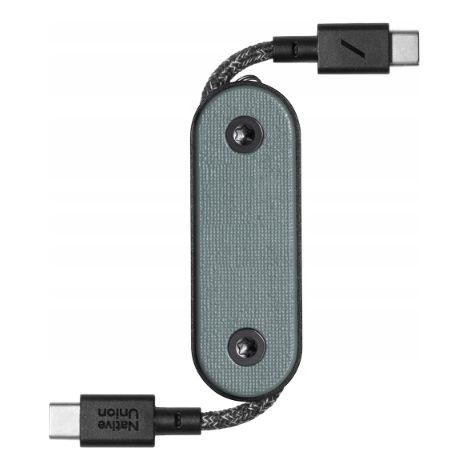 Native Union Pocket Cable - USB-C - USB-C-Kabel, 17 cm (schiefergrün) (1/2)