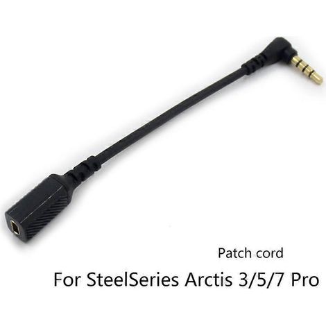 Câble audio anti-nœuds pour casque gaming Arctis 3/5/7 Pro, fil résistant et design moderne - conversion filaire (1/4)