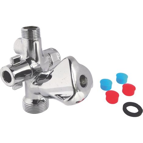 Robinet d'arrêt multifonctions - Arrivée F3/8" - Sortie M3/8"