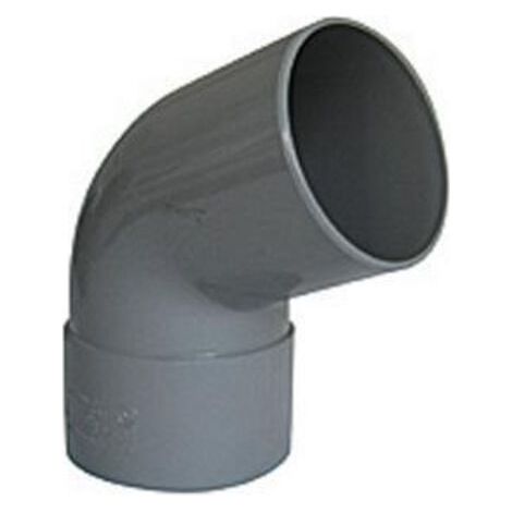 COUDE PVC A 67.30° POUR EVACUATION MALE FEMELLE (1/2)