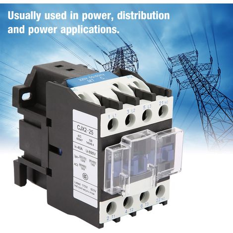 Contacteur électrique industriel haute sensibilité CJX2-2501, 220 V, 25 A (1/5)