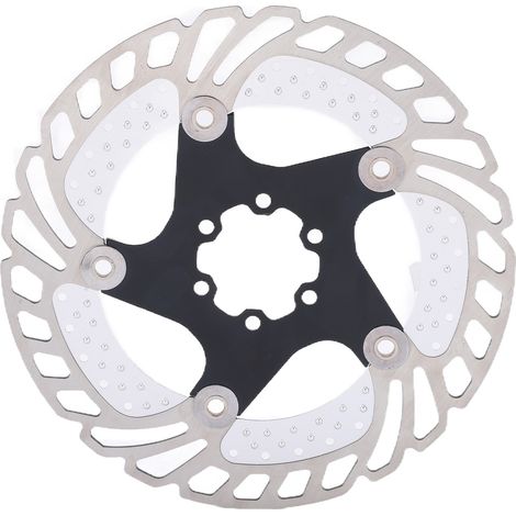 Disque de Frein VTT Noir Anodisé avec Gravure CNC pour Vélo de Montagne (1/5)