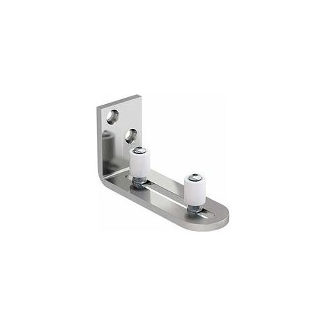 Guide de plancher ajustable en acier inoxydable – Support stable pour portes coulissantes – Installation rapide en 10 minutes – Finition satinée