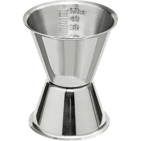 Jigger, Cocktail Messbecher mit Innenskalierung, 30/50ml