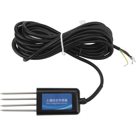 Sol NPK pH Capteur de capteur IP68 Détecteur d'azote étanche Température de la température Humidité Conductivité Montorat DC 9‑30V (1/5)