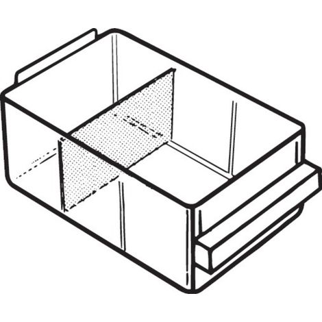 raaco  Trennwände für Schubladen-Magazin (B x H x T) 87 x 49 x 1.8 mm    Inhalt 24 St.