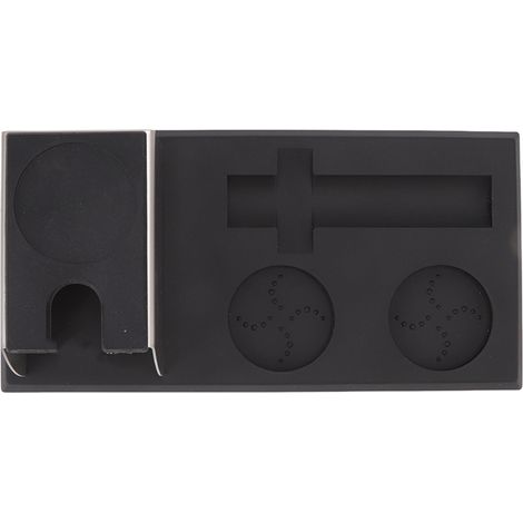 Ensemble de support pour tasseur à café noir, antidérapant, stable, décoratif et moderne, base de rangement pour tasseur.