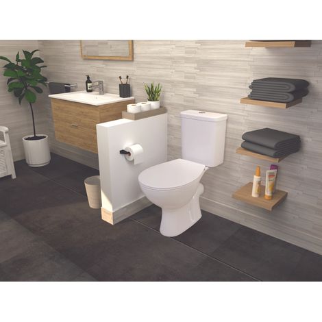 ONDEE - ONDEE - Pack WC NF sin rebordes - Asiento Thermodur - Cierre lento (1/4)