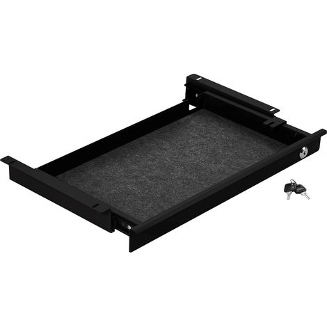 CAVO Schreibtisch Unterbauschublade abschließbar Breite: 500 mm schwarz