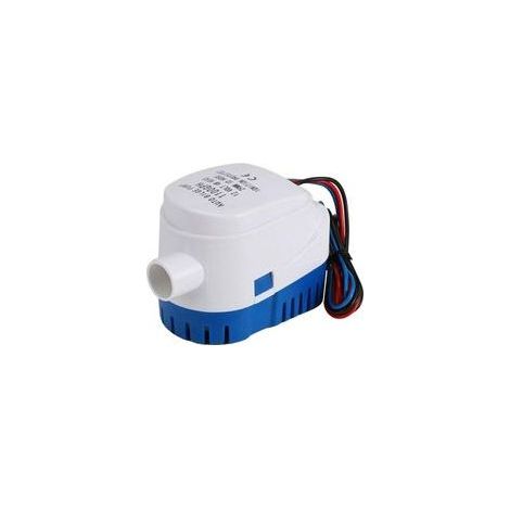 Pompe de cale pour bateau 12 V 1 100 pompe de cale submersible automatique pour camping car marin avec interrupteur à flotteur (1/5)