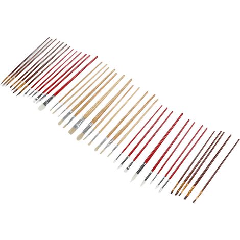 Ensemble de 38 Pinceaux de Qualité pour Peinture à l'Huile et Acrylique - Parfait pour Débutants et Artistes (1/5)