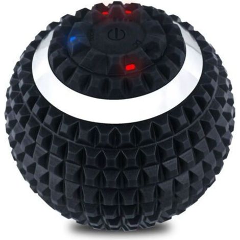 Balle de massage vibrante, 4 modes, balle de yoga haute intensité pour soulager les tensions et les douleurs musculaires, massage des jambes, du dos, de la fasciite plantaire, rechargeable via USB (no (1/5)