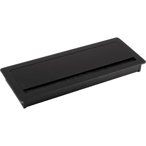 Passacavo in alluminio nero 240x100x29mm SANS MARQUE