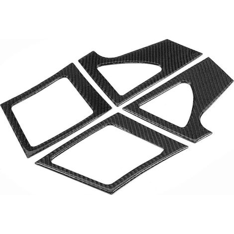 4-teiliges Armaturenbrett-Lüftungsgitter-Abdeckungsset aus Kohlefaser, links/rechts, passend für Mitsubishi Lancer 2008–2011