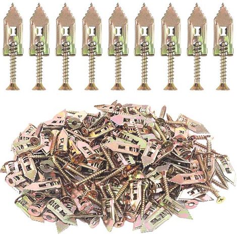 Jiajia AI, Lot de 200 chevilles auto perceuses pour cloisons pour jardin, terrasse et extérieur (1/5)