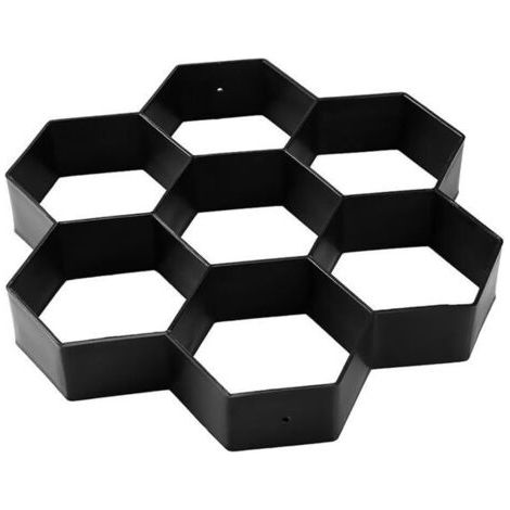 Moule de pavage hexagonal en plastique, adapté aux allées pavées en béton, moule réutilisable,DALLAGE (1/5)