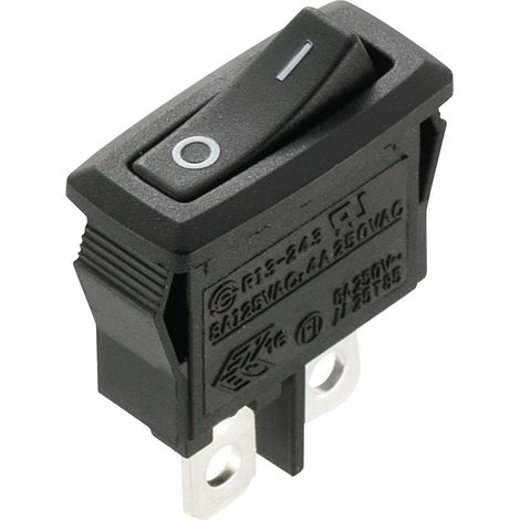 Interrupteur à bascule TRU COMPONENTS TC-R13-243A-02 1588060 250 V/AC 4 A 1 x Off/On à accrochage 1