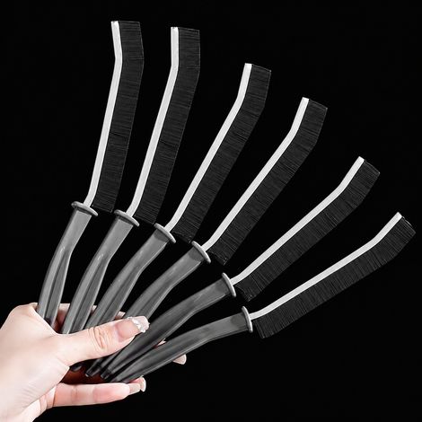 Brosse de nettoyage des joints de carrelage et rainures, lot de 3, poils durs, sols, fenêtres, cuisine (1/5)