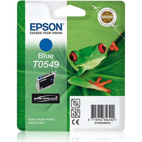 Epson Frog Cartouche Grenouille - Encre UltraChrome Hi-Gloss B - Original - Encre à pigments - Bleu - Epson - 1 pièce(s) - Impression à jet d'encre (C13T05494020)