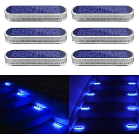 Lampe Solaire Exterieur Jardin, Lampe Solaire Exterieur, Lumière Blanche 5700K LED Spot Solaire Exterieur Avec Auto On/Off Lampadaire Exterieur IP68 Etanche Solaire Luminaire Exterieur, 4 pcs (1/5)