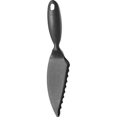 Pelle/Couteau à tarte/gâteau/quiche - Accessoire de coupe et de service soigneusement conçu, qui résiste aux fortes températures et passe au lave-vaisselle - 27,5 cm - Gris Foncé