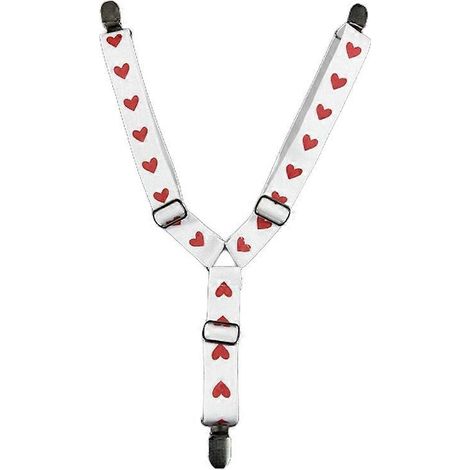 Rutschfeste Hundewindel, verstellbare elastische Bänder, Bauchband für Haustiere, Größe S, Herzmuster auf weißem Hintergrund.