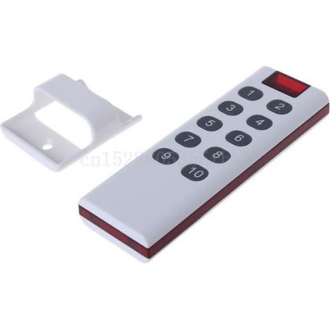 Télécommande Sans Fil - 6 Touches - Code d'Apprentissage Universel - Pour Systèmes d'Alarme Garage Rideaux Motorisés Serrures - 1 Pièce (1/4)