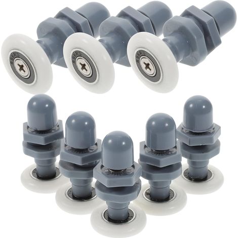 Sollbry Teile Duschrollen Hardware für Duschtüren Badezimmer-Glasschiebetürschieber Glastürräder Ersatzrollen für Duschtüren Ersatzteile für Duschtüren (1/3)