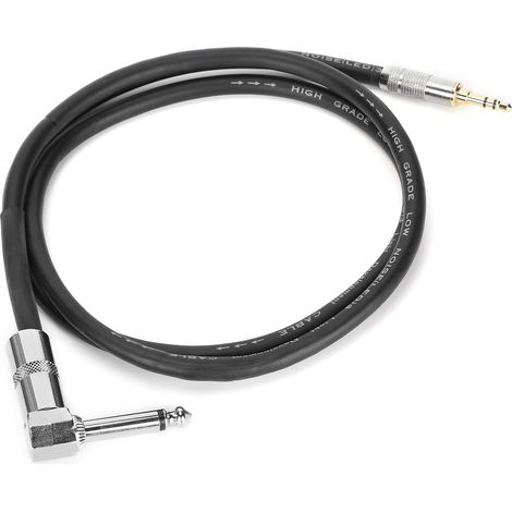 Câble audio 6.35mm jack mâle à 3.5mm pour instruments de musique et casques - JD6087 (1 mètre) (1/5)