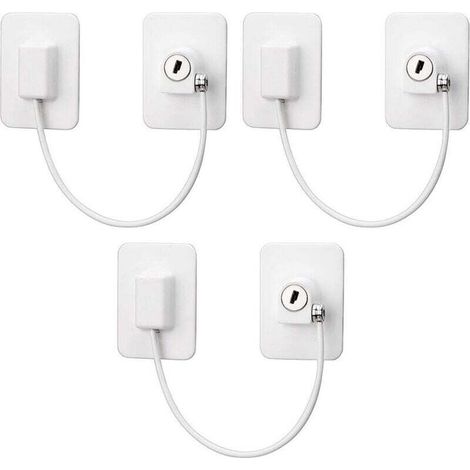 Window Locks – 3 Pieces – Metal Safety Locks – Fall Protection – Child Safety Locks – Window Opening Restrictors (1/5)