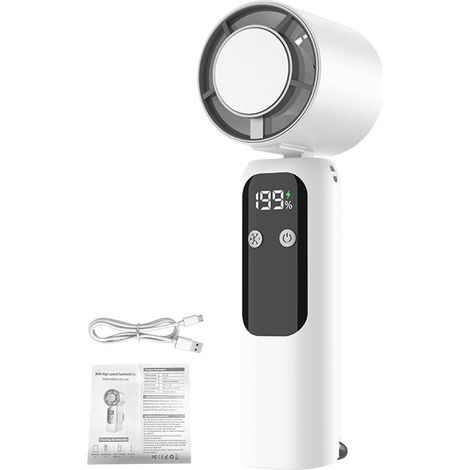 Portable Ice Fan with Foldable Design (White) (1/5)