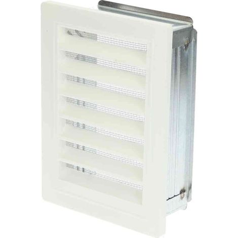 Grille ventilation Upmann moustiquaire et cadre de montage 100 x 160 mm