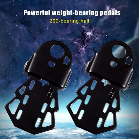 2 Pièces Support de Pieds Universel en Acier pour Vélo Pliant, Réglable et Stable (1/2)