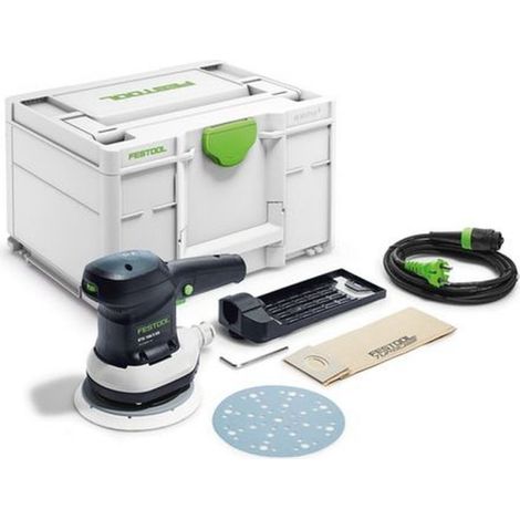 Festool – Ponceuse orbitale 310W – Vitesse 4000-10000 min⁻¹ – Ø plateau 150mm – Course de ponçage 3mm – Pour bois dur – 576072