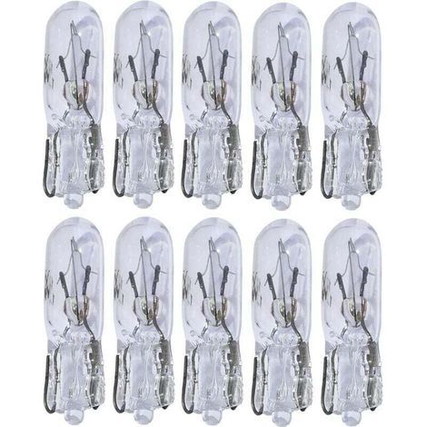 Lot de 10 ampoules T5 12V 1.2W pour tableau de bord (1/3)