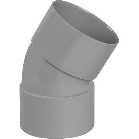 Coude PVC évacuation 30° femelle/femelle Ø100