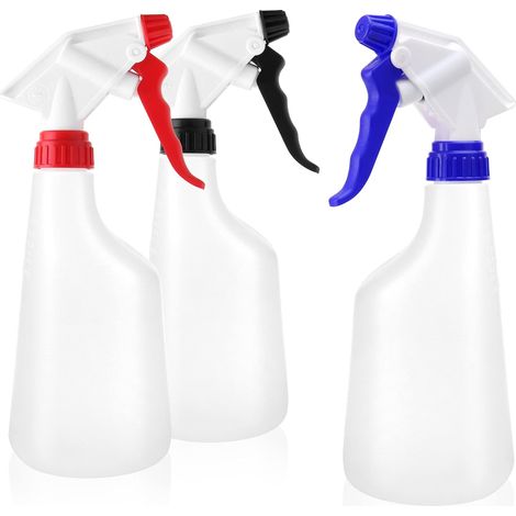Sprühflasche – 3-teilig – Kunststoff – Verstellbare Düse – Chemikalienbeständig – 600 ml (1/5)