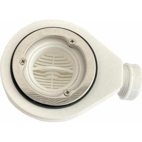 Bonde de douche Ø90 mm sans capot – Polypropylène haute résistance – Débit 45 L/min – Compatible receveurs extra plats PIATTO (1/5)