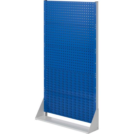 Kappes ®RasterPlan Stellwände einseitig Größe 5 - 3x Lochplatten 2x Schlitzplatten Enzianblau RAL 5010