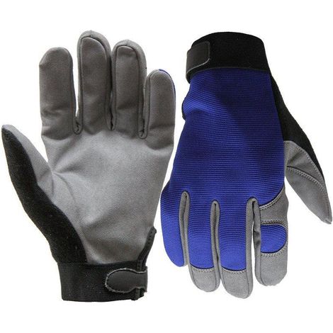 Forte Tools GM48 Gants de Travail Bleu Taille L