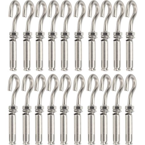 20 Vis d'expansion en acier inoxydable M8 pour fixation de portes blindées et balustrades, lot de 20. (1/5)