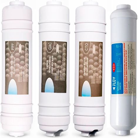 Kit de Mantenimiento Anual Osmosis Inversa Universal  4 Filtros en Línea (1/5)