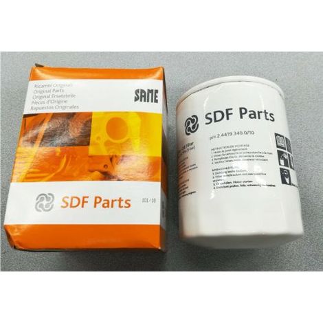 FILTRO OLIO MOTORE TRATTORE ORIGINALE SAME LAMBORGHINI SDF 2.4419.340.0/10 34790 (1/2)