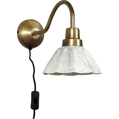 [GEBRAUCHT] B-Ware Pr Home Wandleuchte Wandlampe Ester Lampe Cremeweiß Kabel Stecker Serie