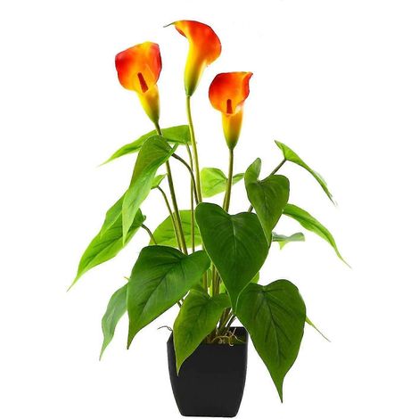 Aobear künstliche Blumenpflanzen Calla-Lilie künstliche Topfpflanze (1/3)