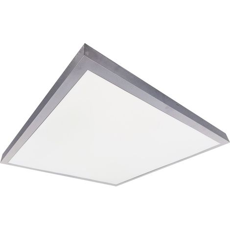 Pannello LED da superficie "Borma" (40W 6000K 4650lm) IP20 600x600x39mm colore nichel (1/5)