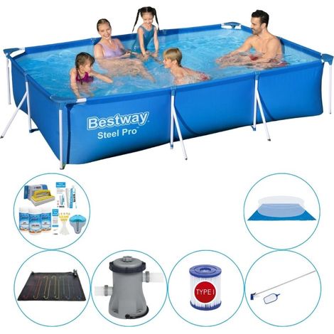 Bestway Bestway Steel Pro Rectangulaire - 300x201x66 cm - 7-pièces S22077