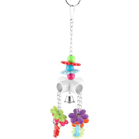Jouet À Mâcher Pour Perroquet - Accessoire De Jeu Suspendu Avec Crochet - Développement Mental Et Soin Du Bec - 1 Pièce (1/5)