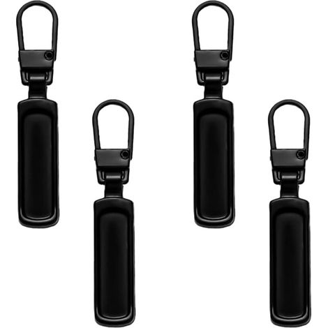 Tiracerniera, 4 tiracerniere per riparazione cerniere, tiracerniera in metallo, tiracerniera rimovibile, tiracerniera di ricambio, per abbigliamento, jeans, valigie