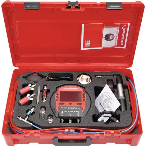 Appareil de mesure de pression/fuite ROTEST GW Digital V3, capacité de travail jusqu'à 20 bar (1/4)